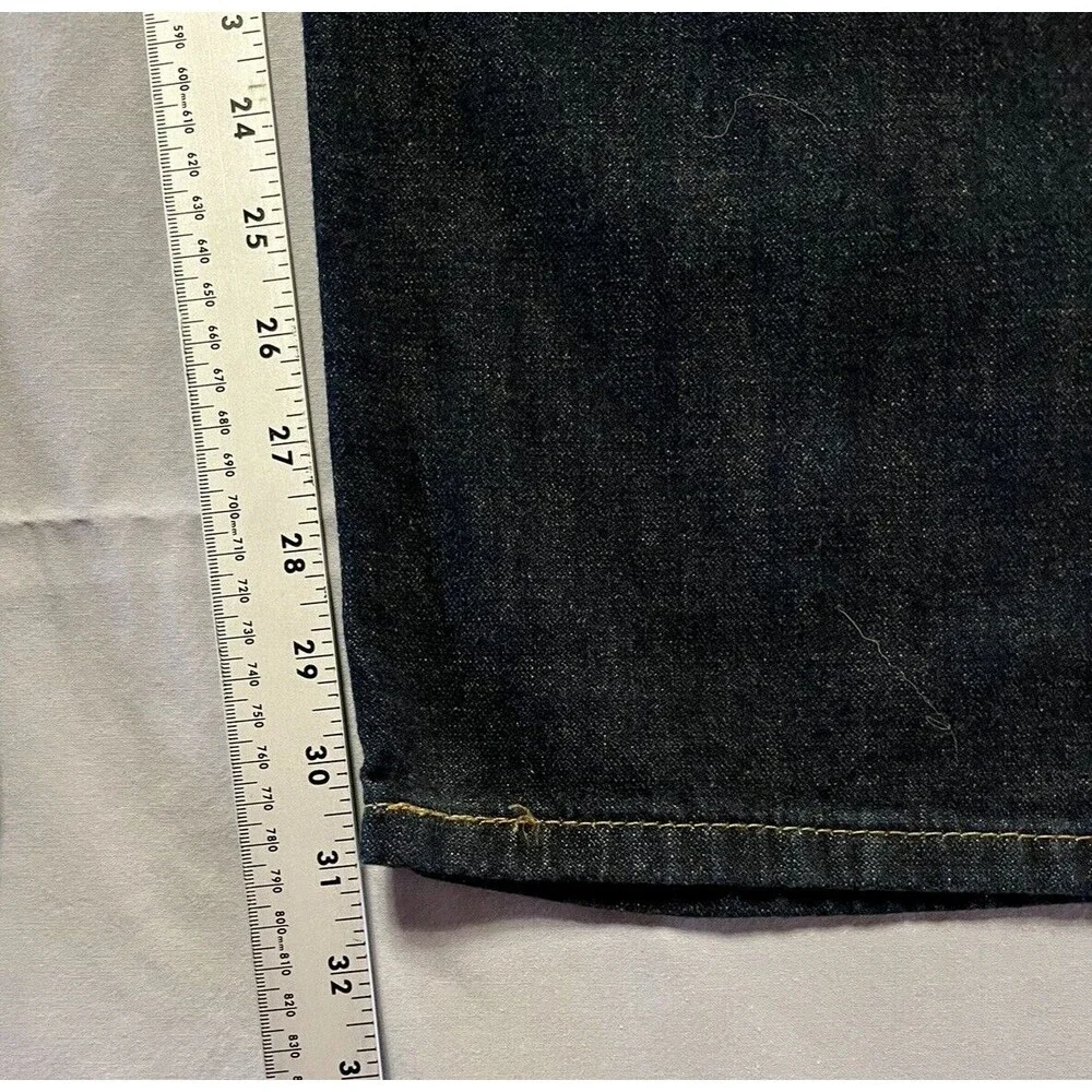 Levi's 569 Jeans Size 38x32 Blue Loose Straight Dark Wash Denim Pants Baggy